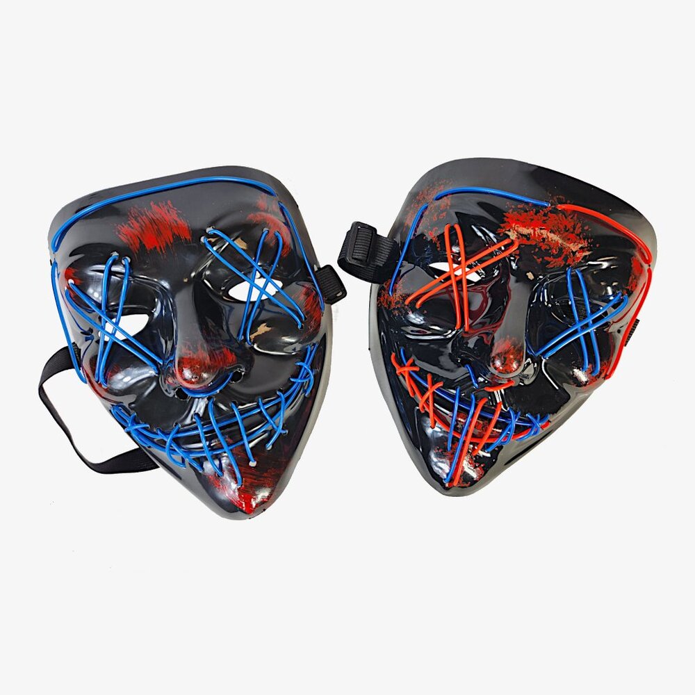 Halloween Purge LED Glow Masks, 2pk